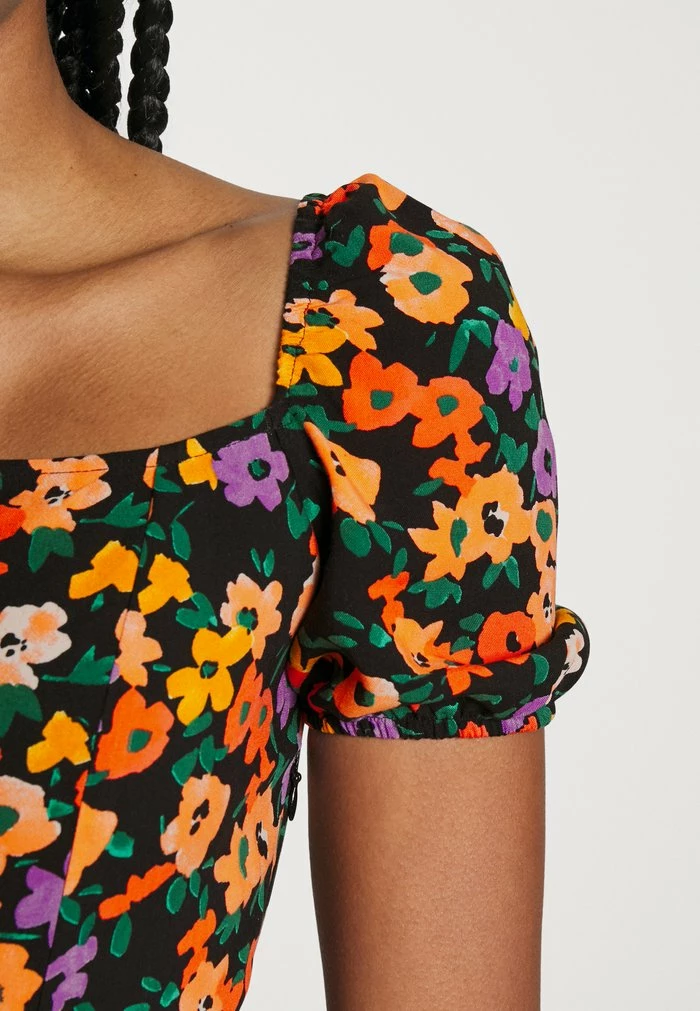 Even&Odd Day Dress - Black/pink/multi Coloured 8 Even&Odd Day Dress - Black/pink/multi Coloured - Image 6