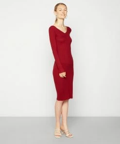 Even&Odd Shift Dress - Dark Red
