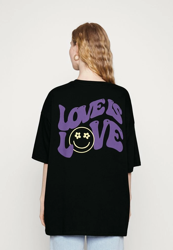 Even&Odd Print T-shirt - Black 5 Even&Odd Print T-shirt - Black - Image 3