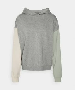 Even&Odd Sweatshirt - Mottled Light Grey/off-white/light Green