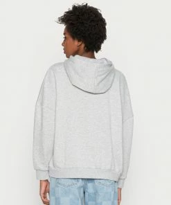 Even&Odd HOODIE LONG WITHOUT DRAWCORD AND POCKET - Hoodie - Mottled Light Grey -Even&Odd Sales Store a1f90942d7ea41478c596b933e5c2d2b