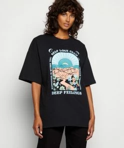 Even&Odd Print T-shirt - Black