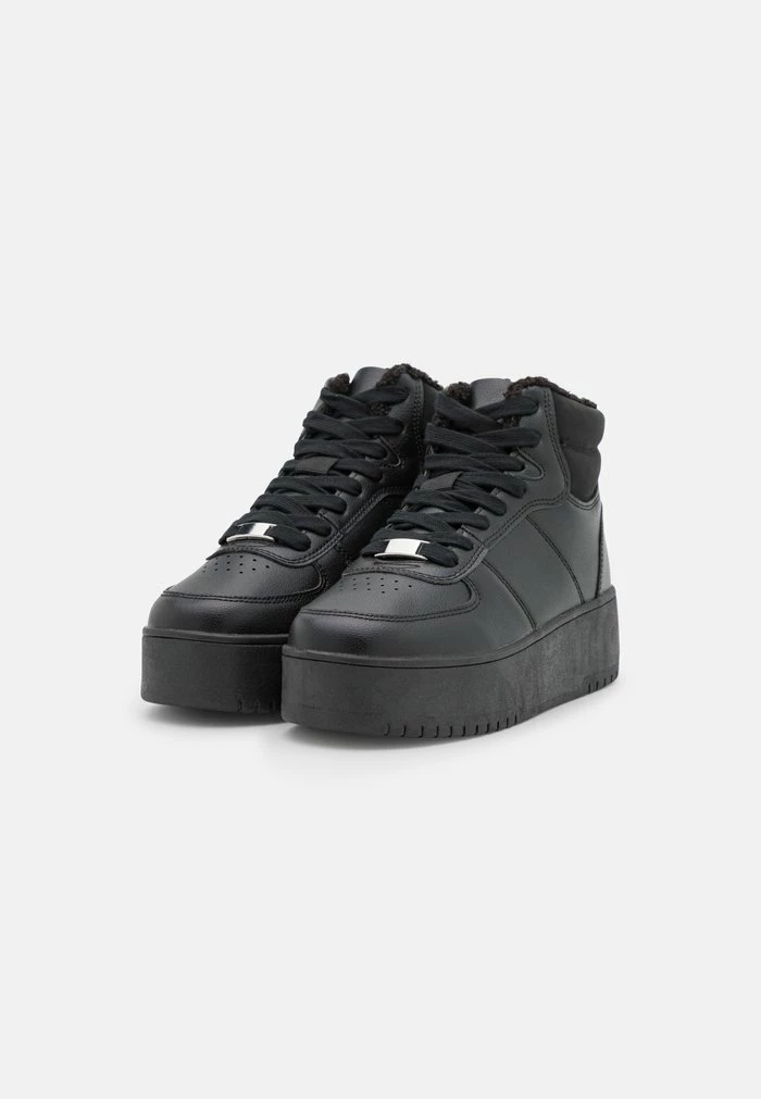 Even&Odd SIRI WINTER SNEAKER - High-top Trainers - Black 5 Even&Odd SIRI WINTER SNEAKER - High-top Trainers - Black - Image 3