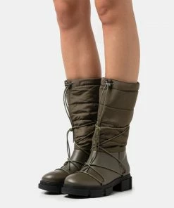 Even&Odd WINTER BOOTIES - Lace-up Boots - Khaki