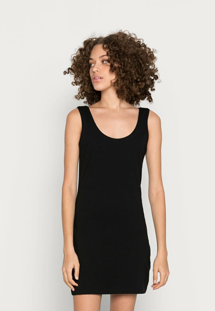 Even&Odd 2 PACK - Shift Dress - Black/orange 4 Even&Odd 2 PACK - Shift Dress - Black/orange - Image 2