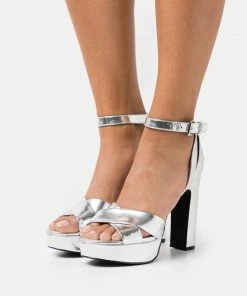 Even&Odd High Heeled Sandals - Silver