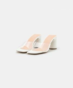 Even&Odd Heeled Mules - White -Even&Odd Sales Store a4869ffd2657434abe5d77ada5dfc842