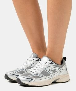 Even&Odd COMFORT - Trainers - White/silver/dark Blue