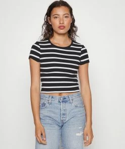 Even&Odd 2 PACK - Print T-shirt - Black/light Grey