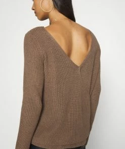 Even&Odd BASIC- BACK DETAIL JUMPER - Jumper - Light Brown -Even&Odd Sales Store a723fcee29314d77ad24829223eaffd2