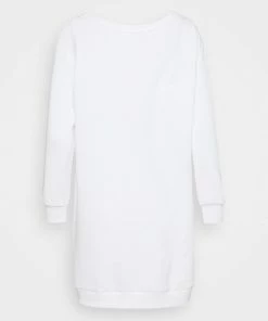 Even&Odd SWEAT OFF SHOULDER MINI DRESS - Day Dress - White -Even&Odd Sales Store a86b6e9ac1e3484fbc68fbe8663b2eee