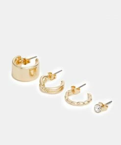 Even&Odd 7 PACK - Earrings - Gold-coloured -Even&Odd Sales Store a9c48370210a430fa5147c4109232e13