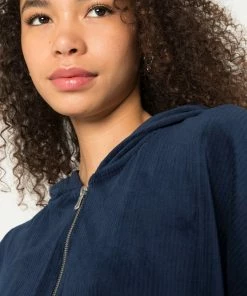 Even&Odd REGULAR FIT HOODIE JACKET - Zip-up Sweatshirt - Dark Blue -Even&Odd Sales Store aa5b4ee8de42443abe46b8d231e5cb81