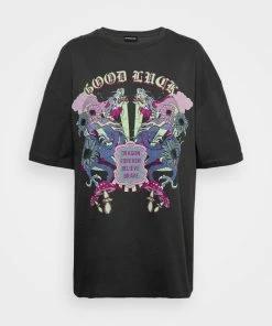 Even&Odd Print T-shirt - Anthracite