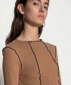 Even&Odd Long Sleeved Top - Brown -Even&Odd Sales Store ab808e69f8e44a5bb67b6c2eb23f2e67