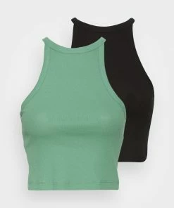 Even&Odd Top - Black/green -Even&Odd Sales Store ab87b4aa7c14483180628da078fb84a6