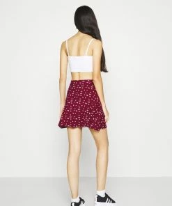 Even&Odd 2 PACK - A-line Skirt - Black/bordeaux -Even&Odd Sales Store ac218daebe4546609d118f4d6da3c4d5