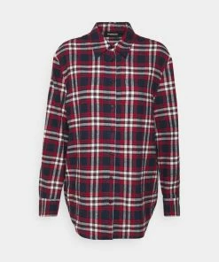 Even&Odd Button-down Blouse - Blue/red -Even&Odd Sales Store ac3d3f1e1f92453782f6f1a499a8e752