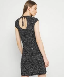 Even&Odd Jersey Dress - Black/white -Even&Odd Sales Store acd160d9446b42e5b72a17f77dca3148