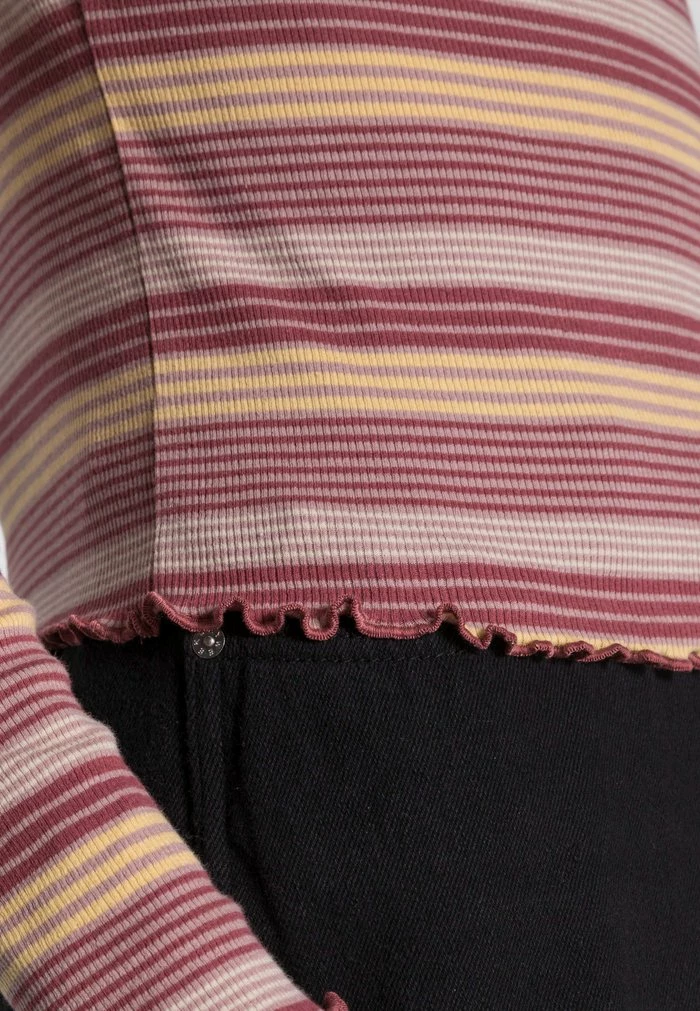 Even&Odd CROPPED CREWNECK LONG SLEEVE - Long Sleeved Top - Red 7 Even&Odd CROPPED CREWNECK LONG SLEEVE - Long Sleeved Top - Red - Image 5