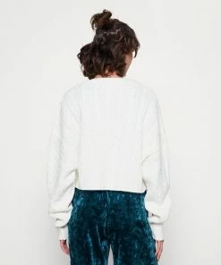 Even&Odd CABLE CARDIGAN - Cardigan - Off-white -Even&Odd Sales Store adb630eb5ad94a3eafe802c80080b120