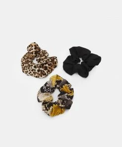Even&Odd 3 PACK - Hair Styling Accessory - Black/brown/mustard Yellow