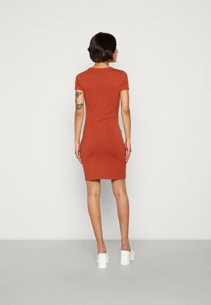 Even&Odd Jersey Dress - Brown 5 Even&Odd Jersey Dress - Brown - Image 3