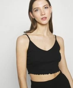 Even&Odd STRAPPY LETTUCE CROP 3 PACK - Top - Black/white/grey -Even&Odd Sales Store b14c6dd612644d308c96ec747f303f09