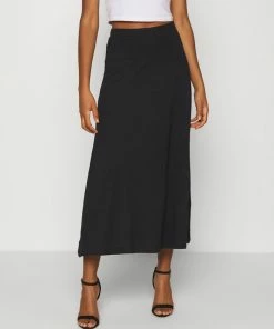 Even&Odd Basic Maxi Skirt - A-line Skirt - Black