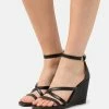 Even&Odd Wedge Sandals - Black -Even&Odd Sales Store b2b176030ee642798507579f7e535b79