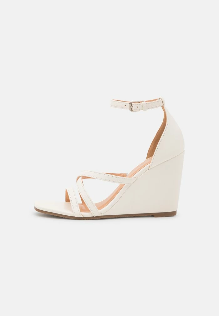 Even&Odd Wedge Sandals - White 4 Even&Odd Wedge Sandals - White - Image 2