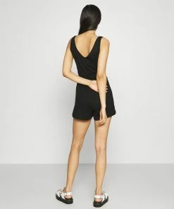 Even&Odd BASIC Deep V Playsuit - Jumpsuit - Black -Even&Odd Sales Store b4faa5962a7f4ec688c38dab6c486f96