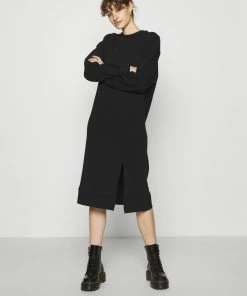 Even&Odd SWEAT - Midi Slit Dress - Day Dress - Black 8 Even&Odd SWEAT - Midi Slit Dress - Day Dress - Black -Even&Odd Sales Store b67196cd1ae34ddaa1b0f0e4a6103944