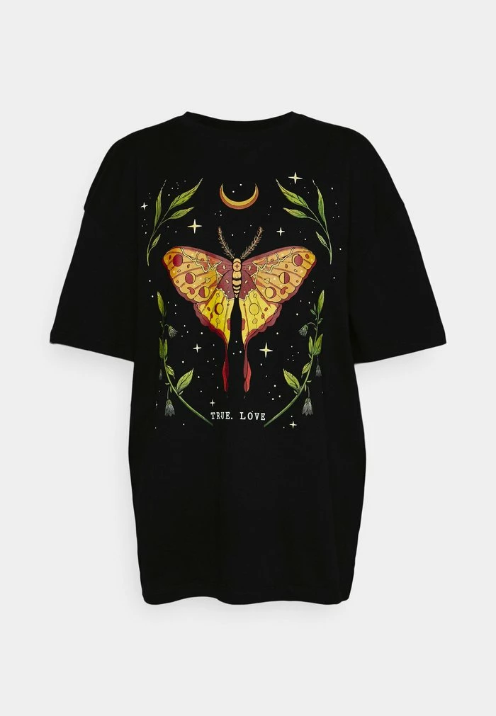 Even&Odd Print T-shirt - Black 3 Even&Odd Print T-shirt - Black