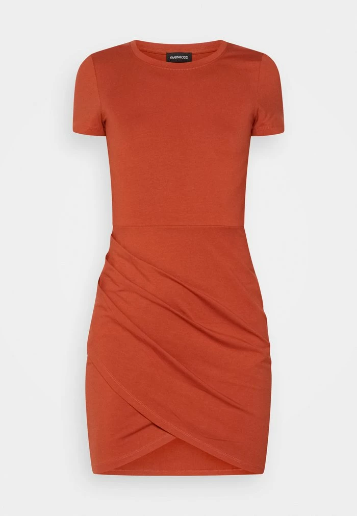 Even&Odd Jersey Dress - Brown 7 Even&Odd Jersey Dress - Brown - Image 5