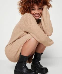 Even&Odd Jumper Dress - 710 - Camel -Even&Odd Sales Store b82dddc842ba4450a41e1554c4a8a409