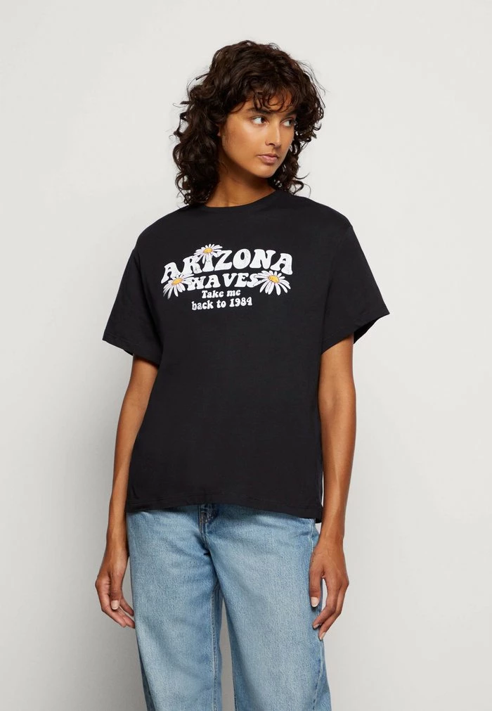 Even&Odd TONJA ARIZONA WAVES - Print T-shirt - Black 3 Even&Odd TONJA ARIZONA WAVES - Print T-shirt - Black