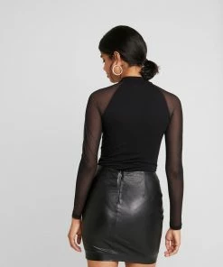 Even&Odd BODYSUIT - Long Sleeved Top - Black -Even&Odd Sales Store ba6f3dcb4fca4999b4f907cb44eb32cb