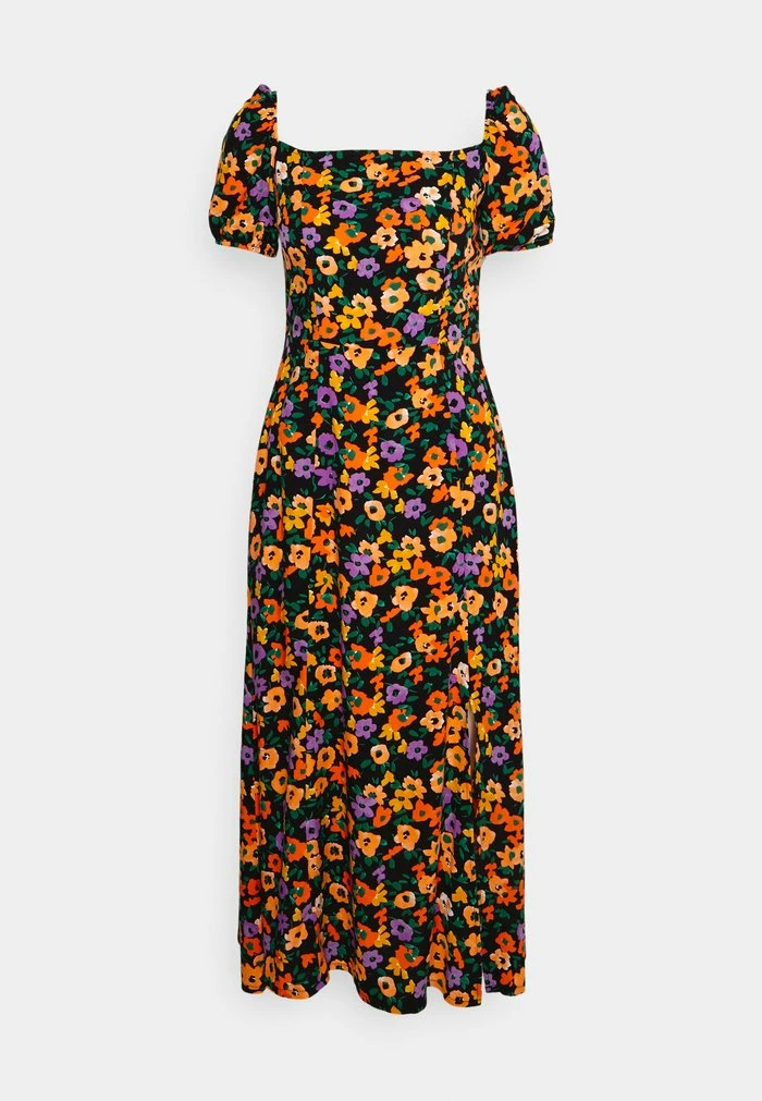 Even&Odd Day Dress - Black/pink/multi Coloured 7 Even&Odd Day Dress - Black/pink/multi Coloured - Image 5