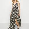 Even&Odd Maxi Dress - Black/yellow -Even&Odd Sales Store be960cdd56d44e75a372cddd0cdc1a8d
