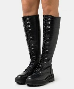 Even&Odd Platform Boots - Black