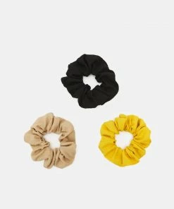 Even&Odd 3 PACK - Hair Styling Accessory - Blue/beige/mustard Yellow