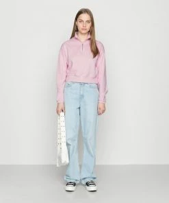 Even&Odd CROPPED WITH HALF ZIP COLLAR - Sweatshirt - Light Pink -Even&Odd Sales Store c1e9d81ab4ac422ea5134d48112df5e7