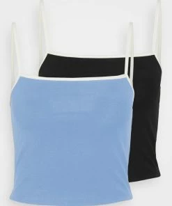 Even&Odd 2 PACK - Top - Black/light Blue -Even&Odd Sales Store c2223c4d02f24714a04914ffe5f3fe2e