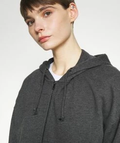 Even&Odd Zip-up Sweatshirt - Mottled Dark Grey -Even&Odd Sales Store c2aa51b598cc4bd3babb75443507d974