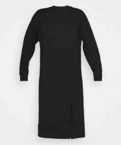 Even&Odd SWEAT - Midi Slit Dress - Day Dress - Black 10 Even&Odd SWEAT - Midi Slit Dress - Day Dress - Black -Even&Odd Sales Store c329a903d5134b27b92c56b092b19758