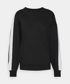 Even&Odd OVERSIZED SWEATSHIRT WITH STRIPE - Sweatshirt - Black -Even&Odd Sales Store c375d1b5842b478d860562fee27ff904