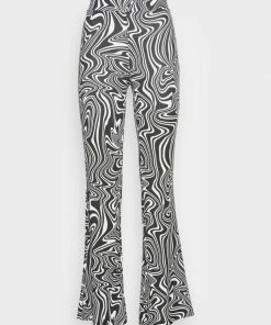 Even&Odd Trousers - Black/white -Even&Odd Sales Store c52e5aa9c1f04a1e830743f8d164c350