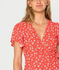 Even&Odd Day Dress - Red/white -Even&Odd Sales Store c57cf538626c462191f857f576c464bd