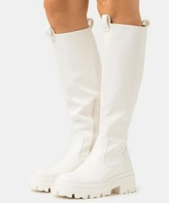 Even&Odd Platform Boots - White